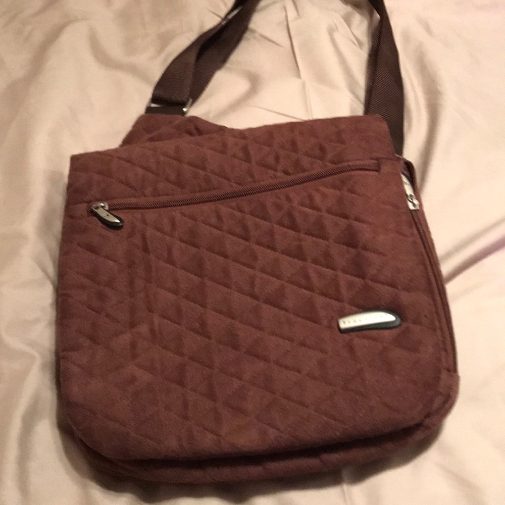 Traveling quilted crossbody bag